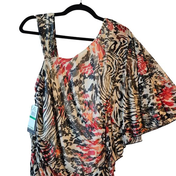 Grass Collection Asymmetrical Dress Body Feminine Bohemian Retro Size Large NWT - Picture 3 of 8